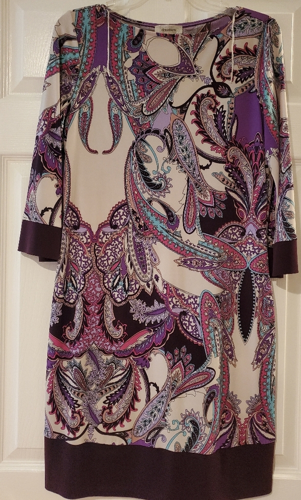 Puple paisley dress